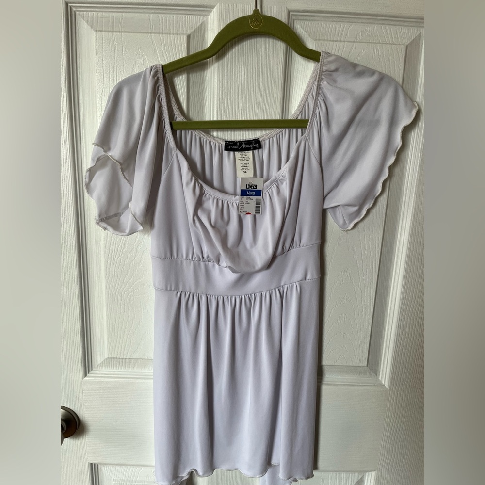 French Atmosphere XL white shirt NWT